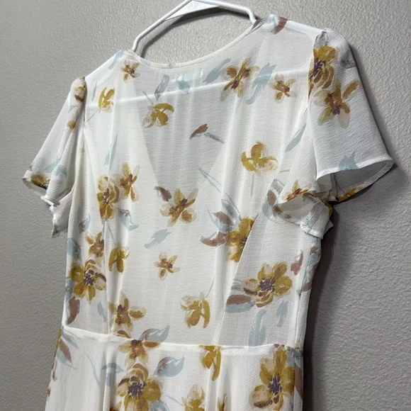 Urban Outfitters Kimchi Blue Sarah Flutter-Sleeve Chiffon Mini Dress - Picture 10 of 14